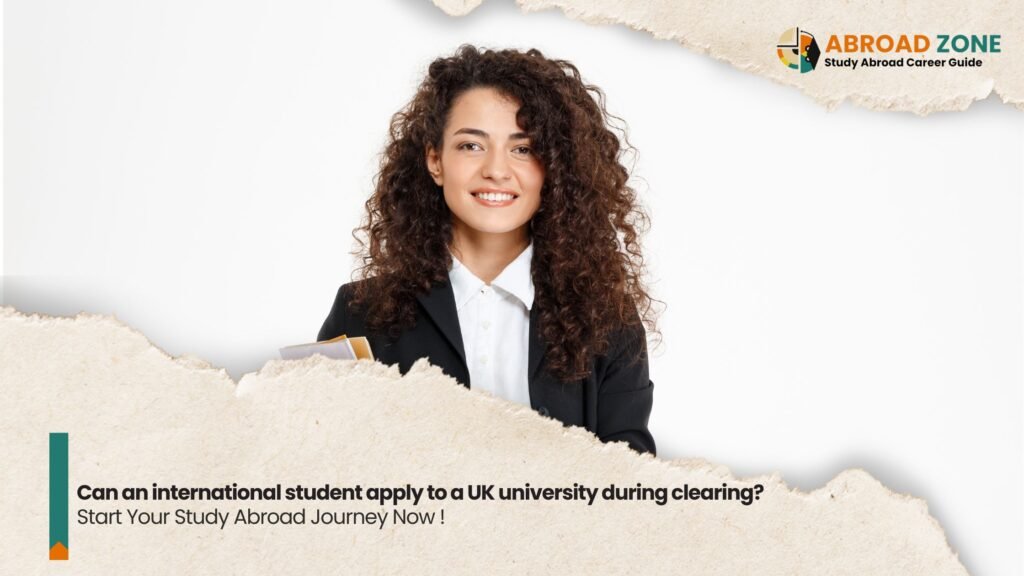 Can an international student apply to a UK university during clearing